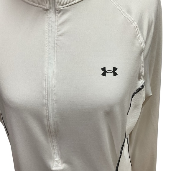 Under Armour Women's Size XL Heatgear 1/4 Zip Shirt w. Pockets Long Sleeve - Picture 2 of 7